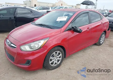 2014 Hyundai Accent Gls z USA, uszkodzony, nr VIN KMHCT4AE4EU729796